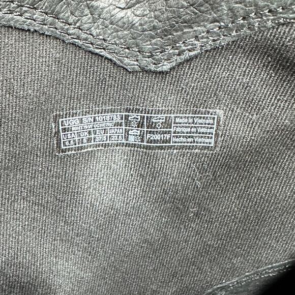 UGG Women's Fraise Whipstitch Suede Ankle Boots in Black, Size 6.5 - Picture 6 of 6